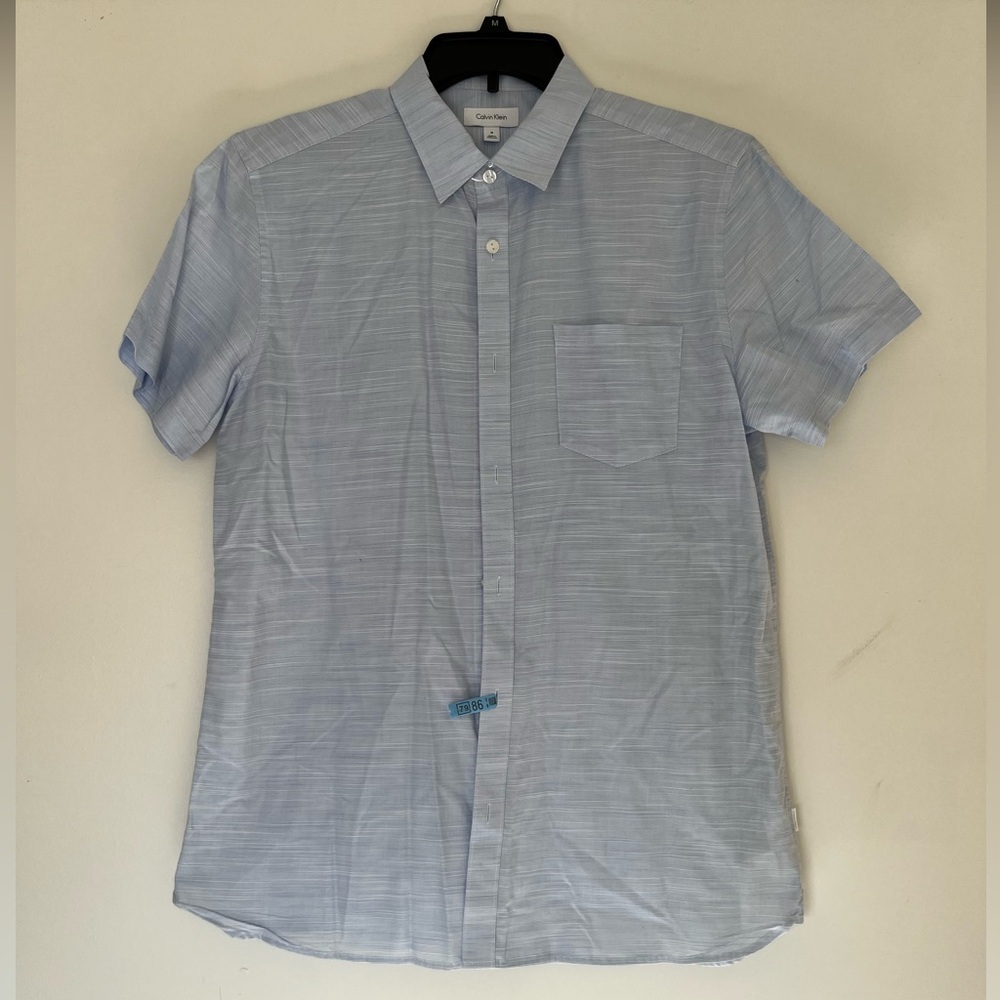 Men’s Calvin Klein short sleeve cotton dress shirt